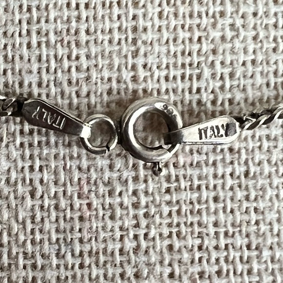 ❤️Vintage Sterling Silver Garnet Necklace - Picture 5 of 8